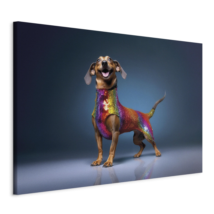 Tavla AI Dachshund Dog - Smiling Animal in Colorful Disguise - Horizontal 150241 additionalImage 2