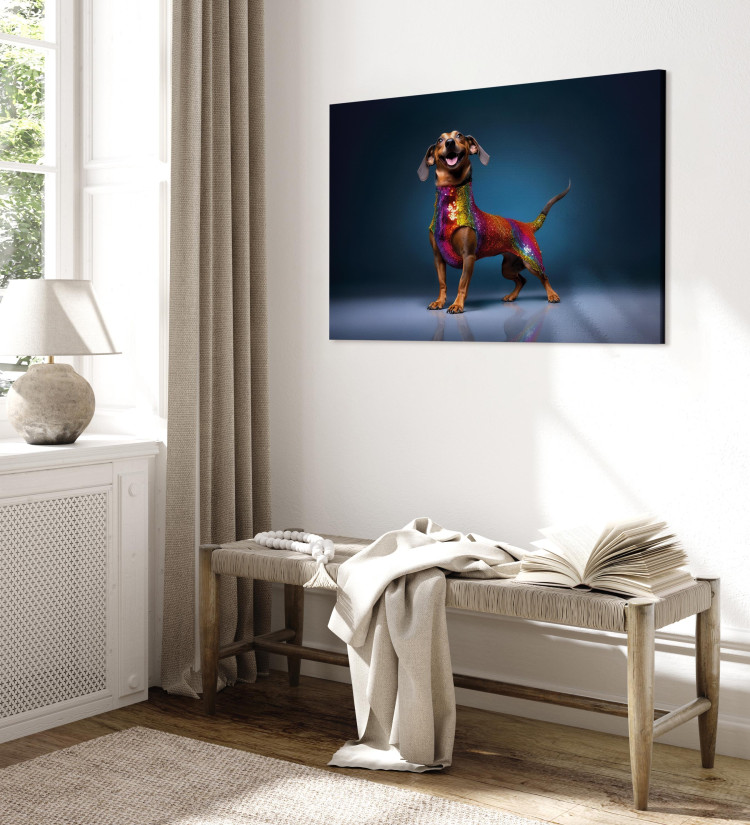 Tavla AI Dachshund Dog - Smiling Animal in Colorful Disguise - Horizontal 150241 additionalImage 4