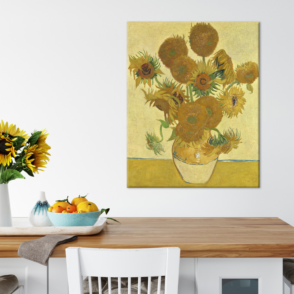 Reprodução Da Pintura Famosa Sunflowers