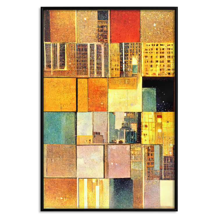 Póster Abstract Tiles - A Geometric Composition in Klimt’s Style 151141 additionalImage 13