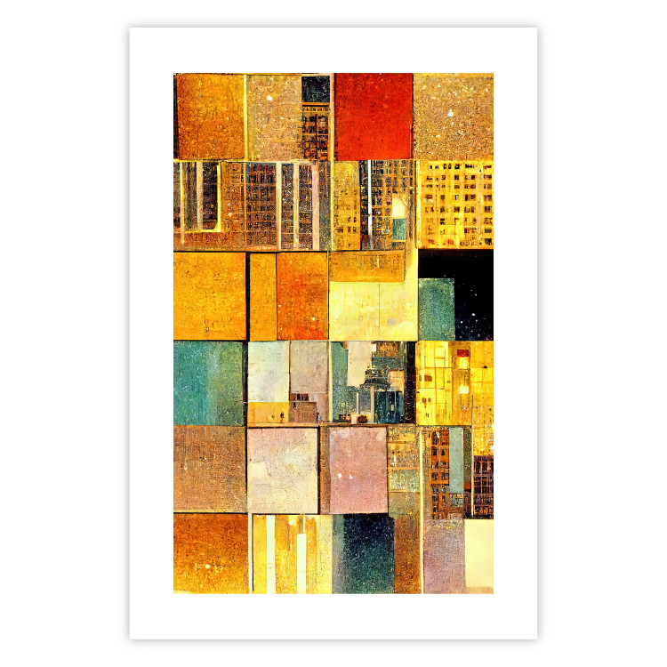 Póster Abstract Tiles - A Geometric Composition in Klimt’s Style 151141 additionalImage 18