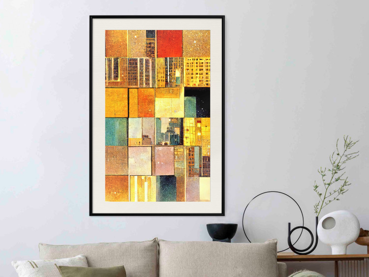 Póster Abstract Tiles - A Geometric Composition in Klimt’s Style 151141 additionalImage 21