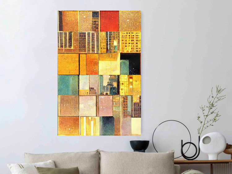 Póster Abstract Tiles - A Geometric Composition in Klimt’s Style 151141 additionalImage 16