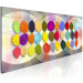 Cuadro decorativo Desfile de colores (1 pieza) - abstracción colorida y diseño de hojas 47041 additionalThumb 2