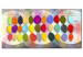 Tavla Färgparad (1 del) - färgglad abstraktion med mönster i löv 47041