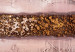 Leinwandbild Lila Fantasie (1-teilig) - Abstraktion mit goldener Pfadmotiv 48141 additionalThumb 3