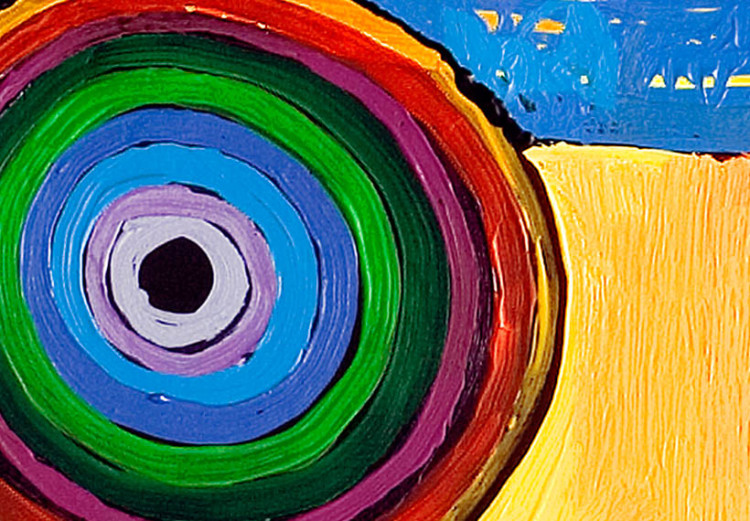 Toile murale Abstraction (3 pièces) - Aire de jeux avec motif de cercles colorés 48441 additionalImage 3