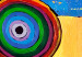 Toile murale Abstraction (3 pièces) - Aire de jeux avec motif de cercles colorés 48441 additionalThumb 3