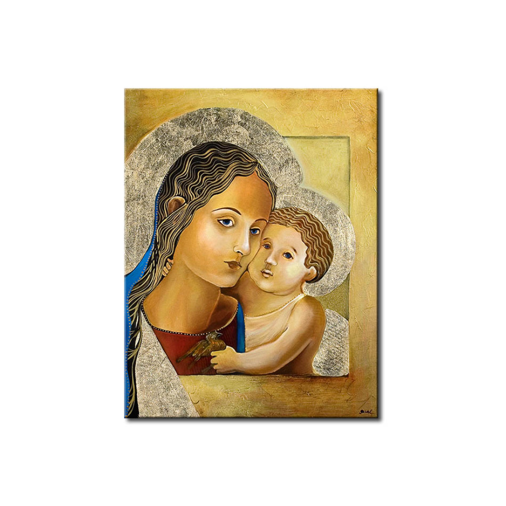 Tavla Jungfru Maria Med Barn