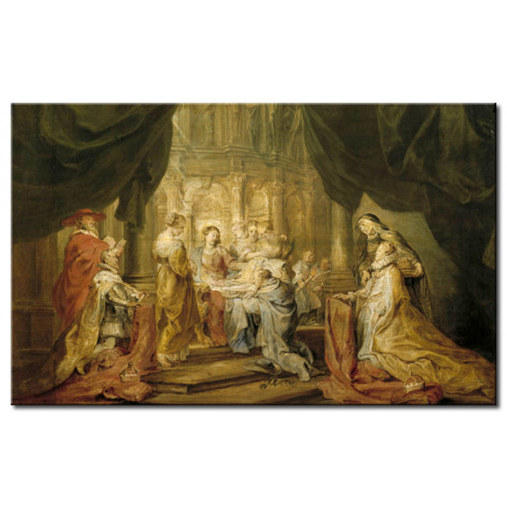Schilderij  Peter Paul Rubens: Der Hl. Ildefonso Empfängt Das Meßgewand