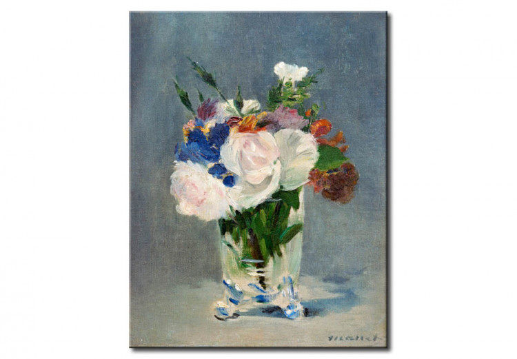 Kunstdruck Blumen in einer Kristallvase 50941