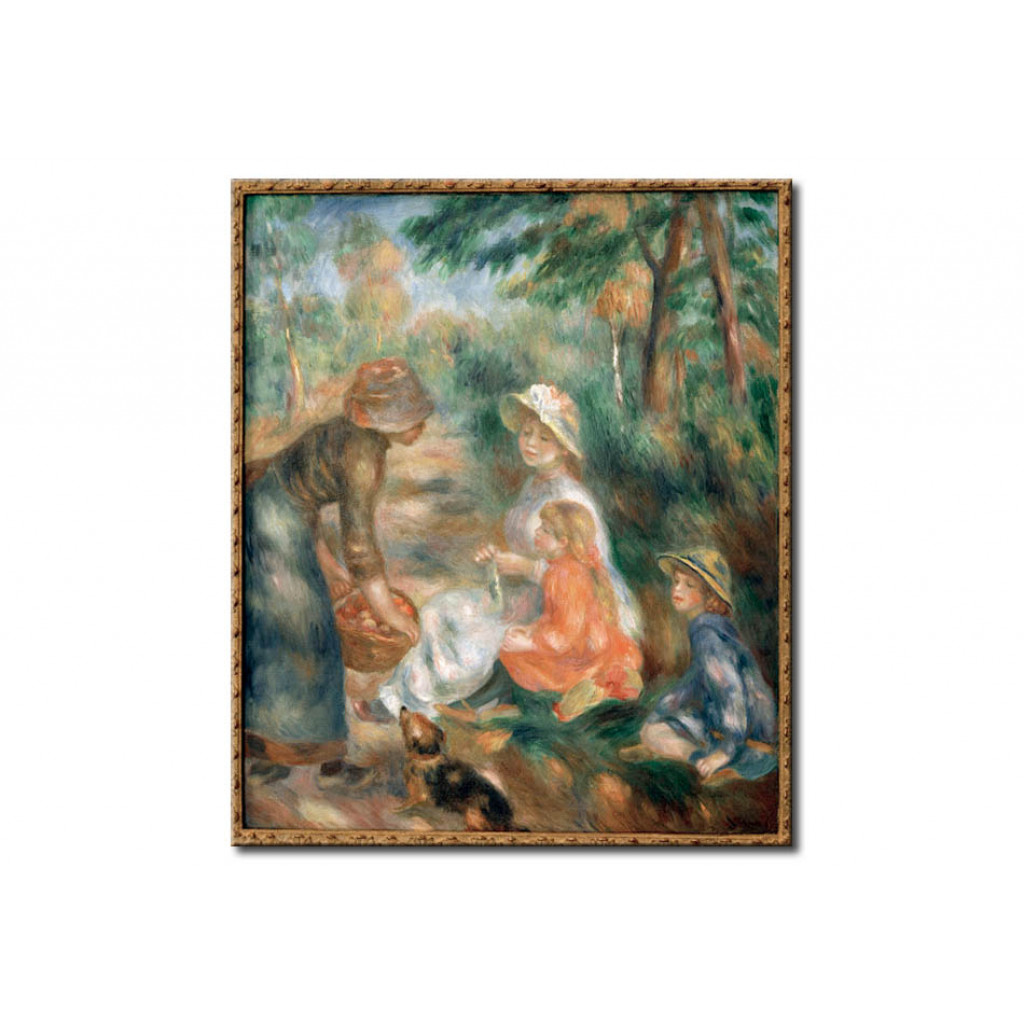 Schilderij  Pierre-Auguste Renoir: Marchande De Pommes