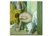 Kunstdruck Nach dem Bad; eine Frau trocknet ihren linken Fuß 51441