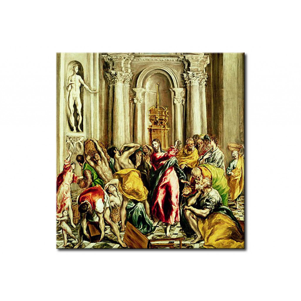 Schilderij  El Greco: Jesus Driving The Merchants From The Temple