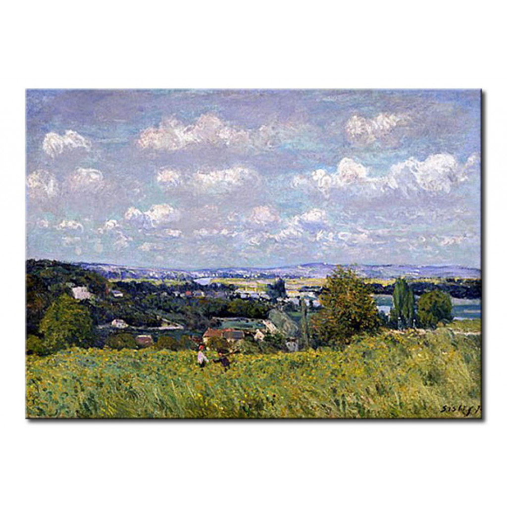 Schilderij  Alfred Sisley: The Valley Of The Seine At Saint-Cloud