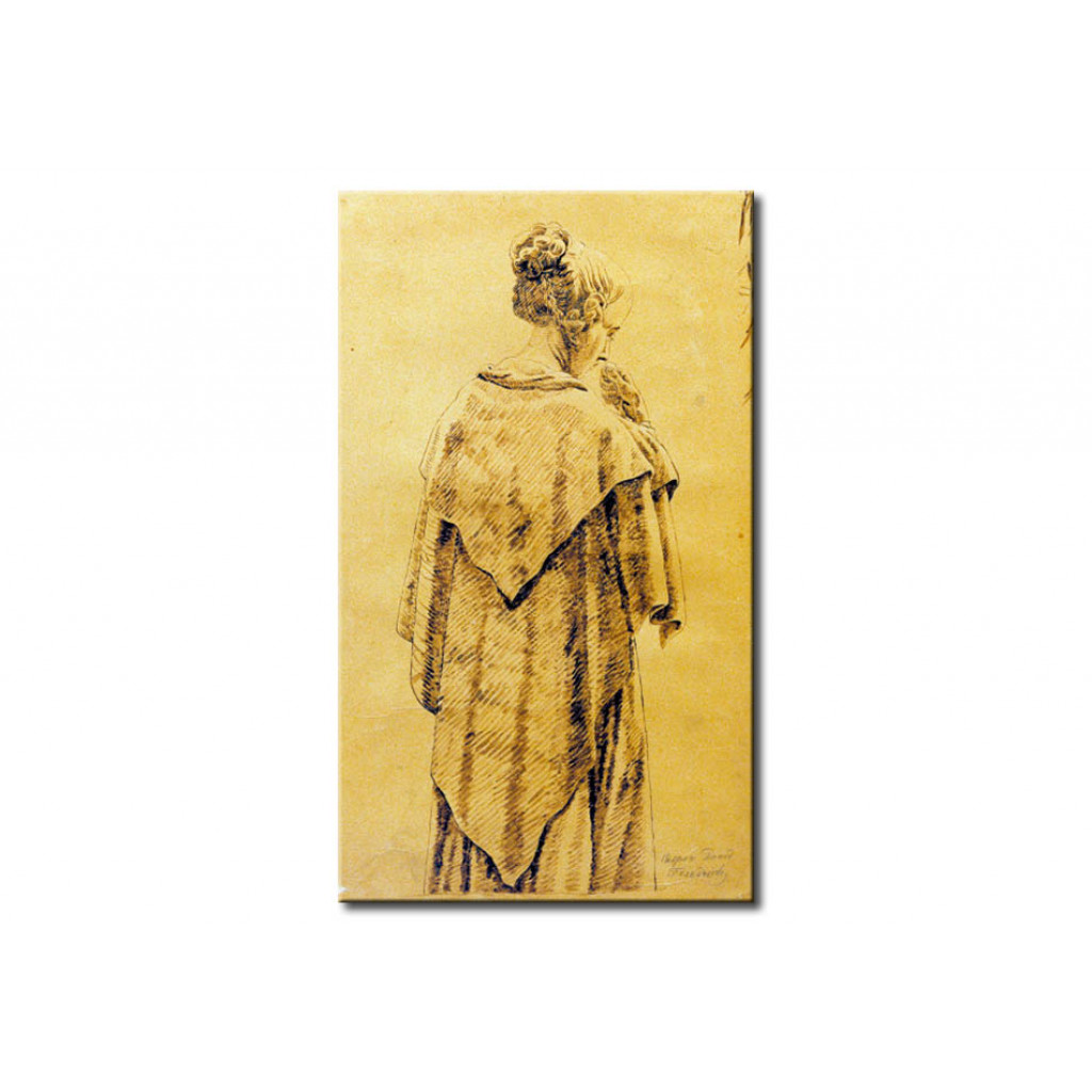 Schilderij  Caspar David Friedrich: Woman In A Shawl