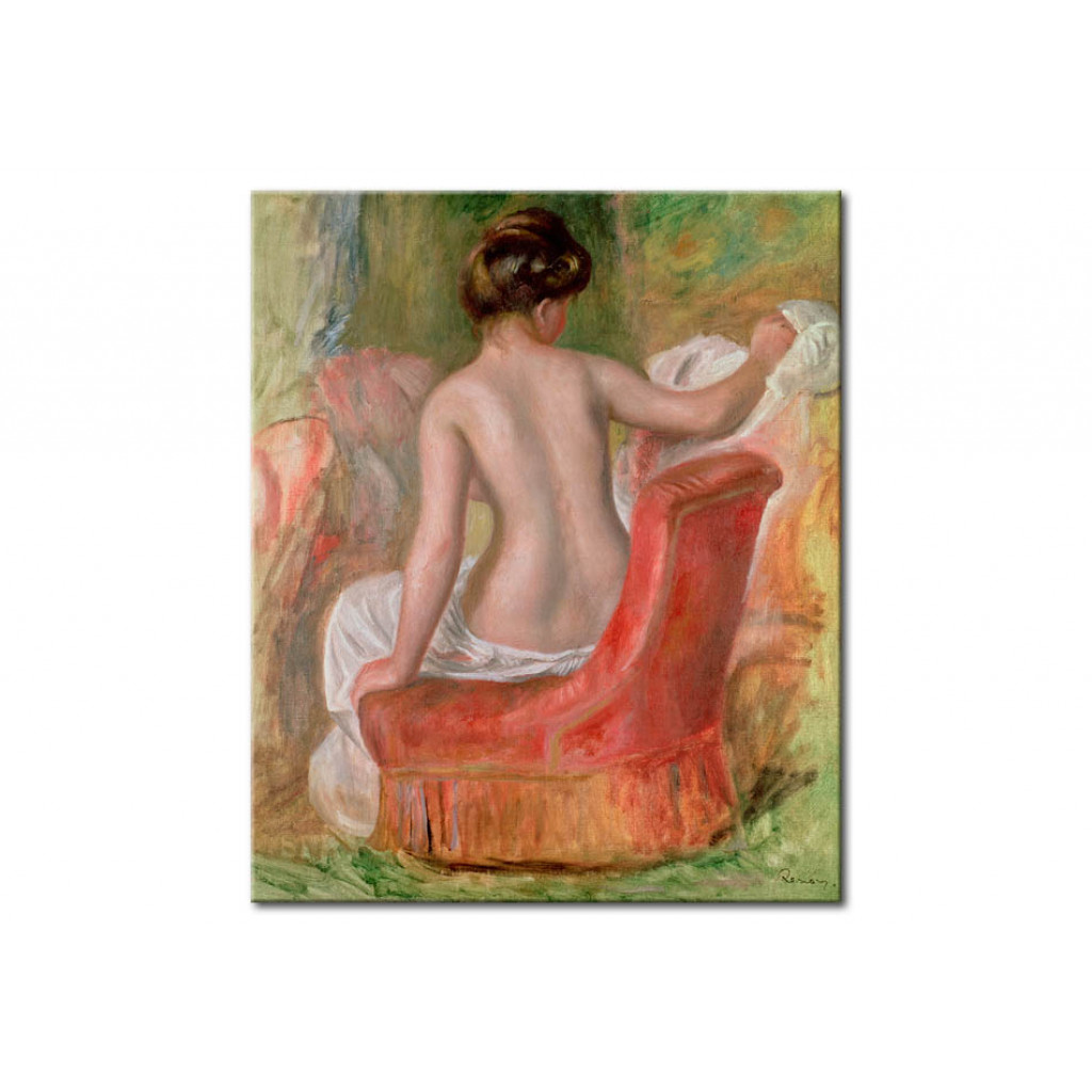 Schilderij  Pierre-Auguste Renoir: Nude In An Armchair
