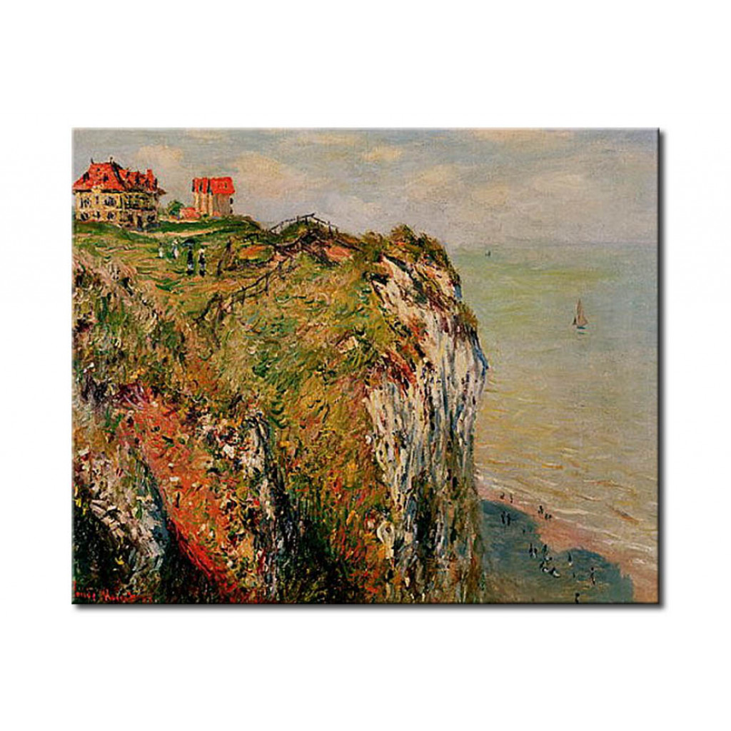 Schilderij  Claude Monet: Cliff At Dieppe