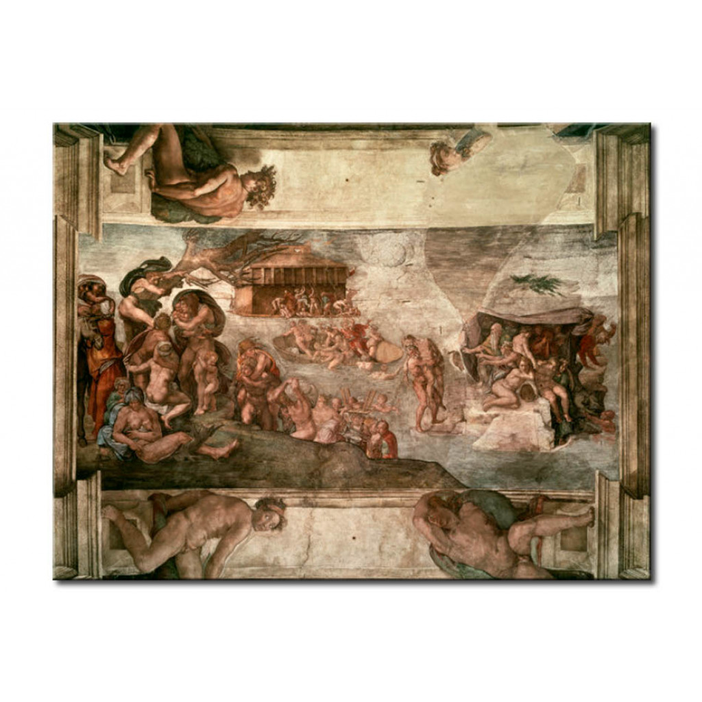 Schilderij  Michelangelo: The Flood
