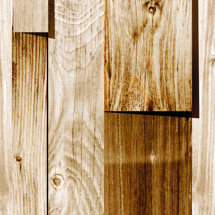 Wall Mural Wooden Texture - Background pattern of light vertical wooden planks 61041 additionalImage 3