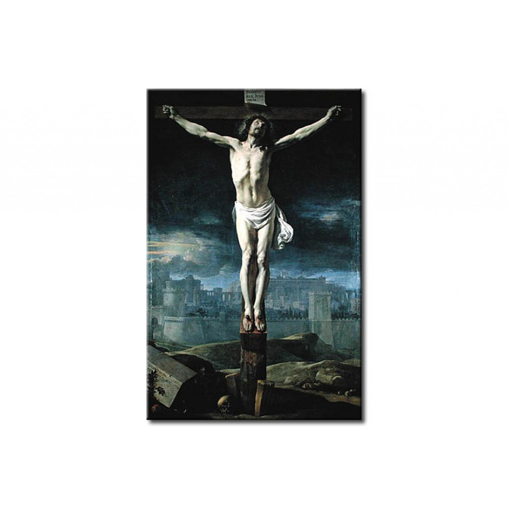Schilderij  Philippe De Champaigne: Christ On The Cross, Before