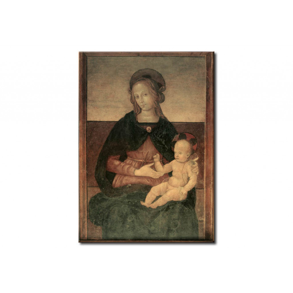 Målning Madonna And Child