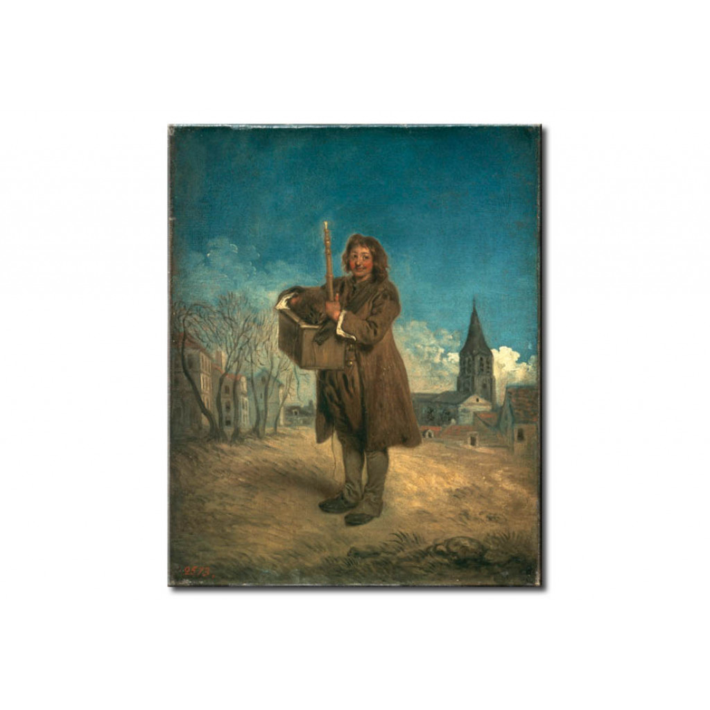 Schilderij  Antoine Watteau: Savoyarde With Marmot