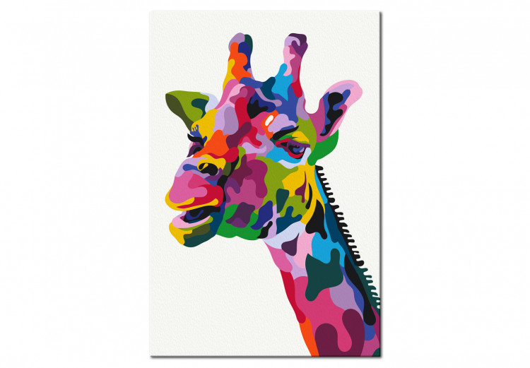Wandbild zum Malen nach Zahlen Colourful Giraffe 117451 additionalImage 6