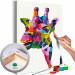 Paint by Number Kit Colourful Giraffe 117451