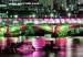Canvas Night Thames - panorama of lit London with the cathedral and bridge 123651 additionalThumb 5