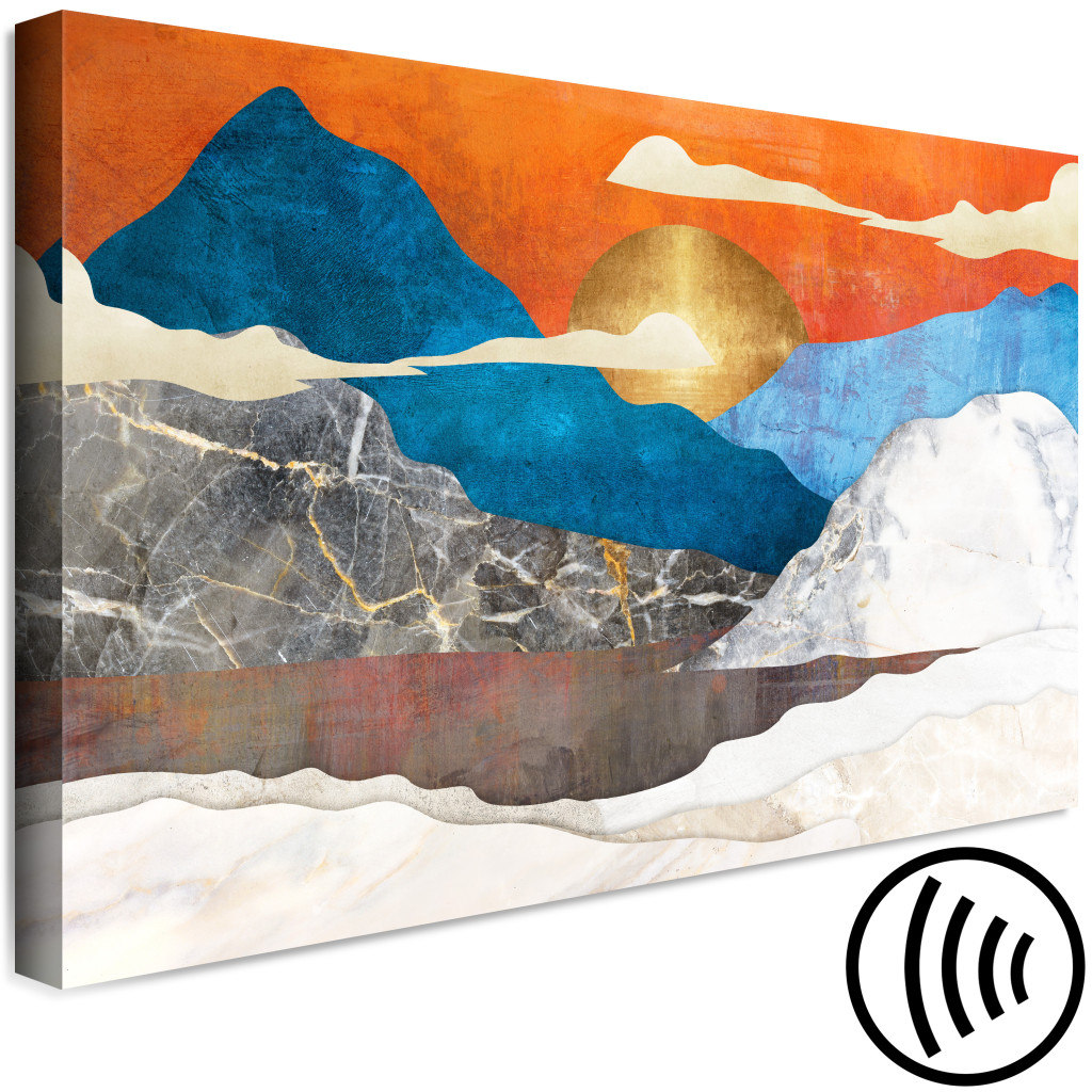 Schilderij  Bergen: Mountain Idyll (1 Part) Wide