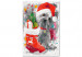 Obraz do malowania po numerach Świąteczny szczeniak 137951 additionalThumb 4