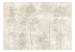 Carta da parati moderna Sleepy Forest - Graphics With Trees on a Stone Beige and Cream Background 145251 additionalThumb 1