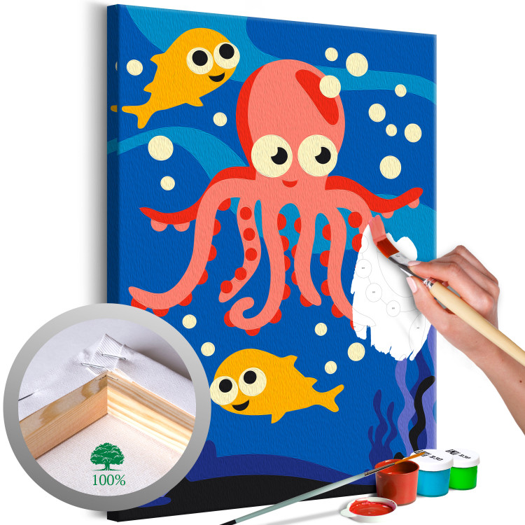 Painting Kit for Children Sea Vibes - Cheerful Underwater Creatures for Children 149751