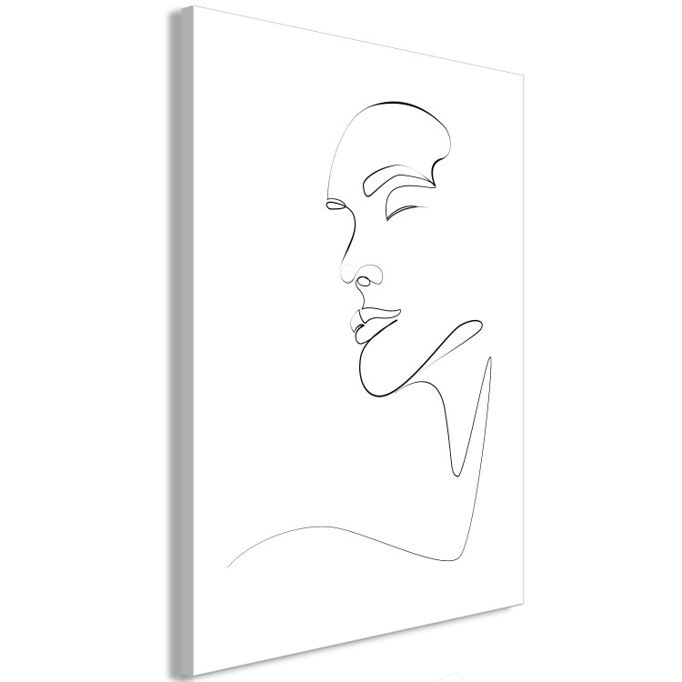 Quadro Linear Art - A Woman’s Face Drawn With One Line on a White Background 149851 additionalImage 2