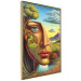 Póster Abstract Face - Portrait of a Woman Against the Background of Mountains and a Small Town 151151 additionalThumb 22