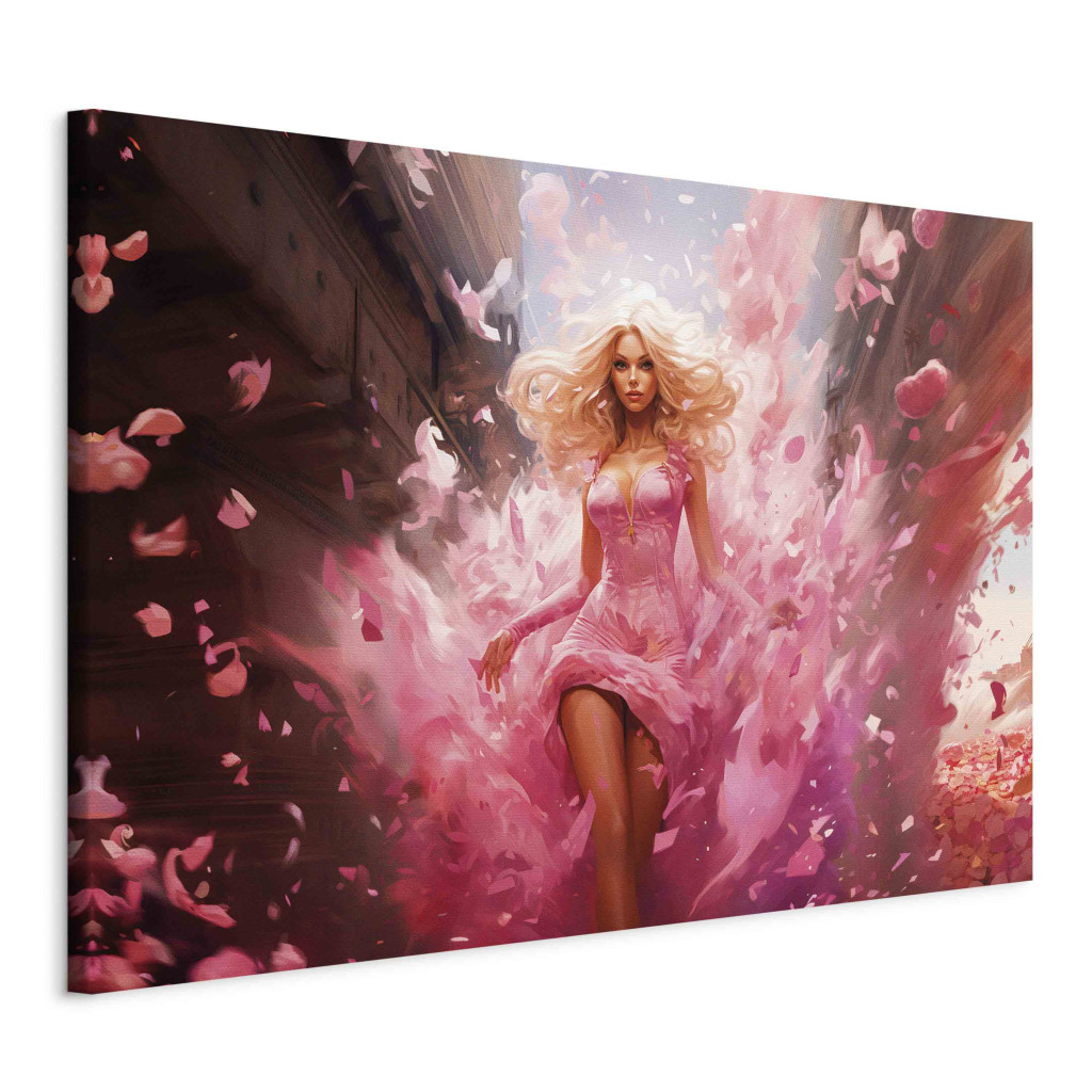 Schilderij A Burst Of Pink - Barbie At The Height Of Fame In An Amazing Creation [Large Format]