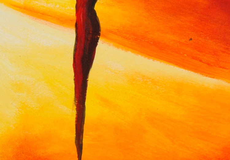 Tableau décoratif Lumière orange (1 pièce) - Abstraction avec des personnages 47051 additionalImage 3
