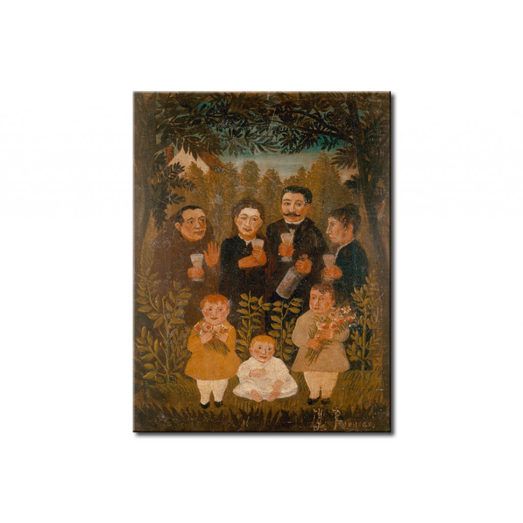 Schilderij  Henri Rousseau: United Family