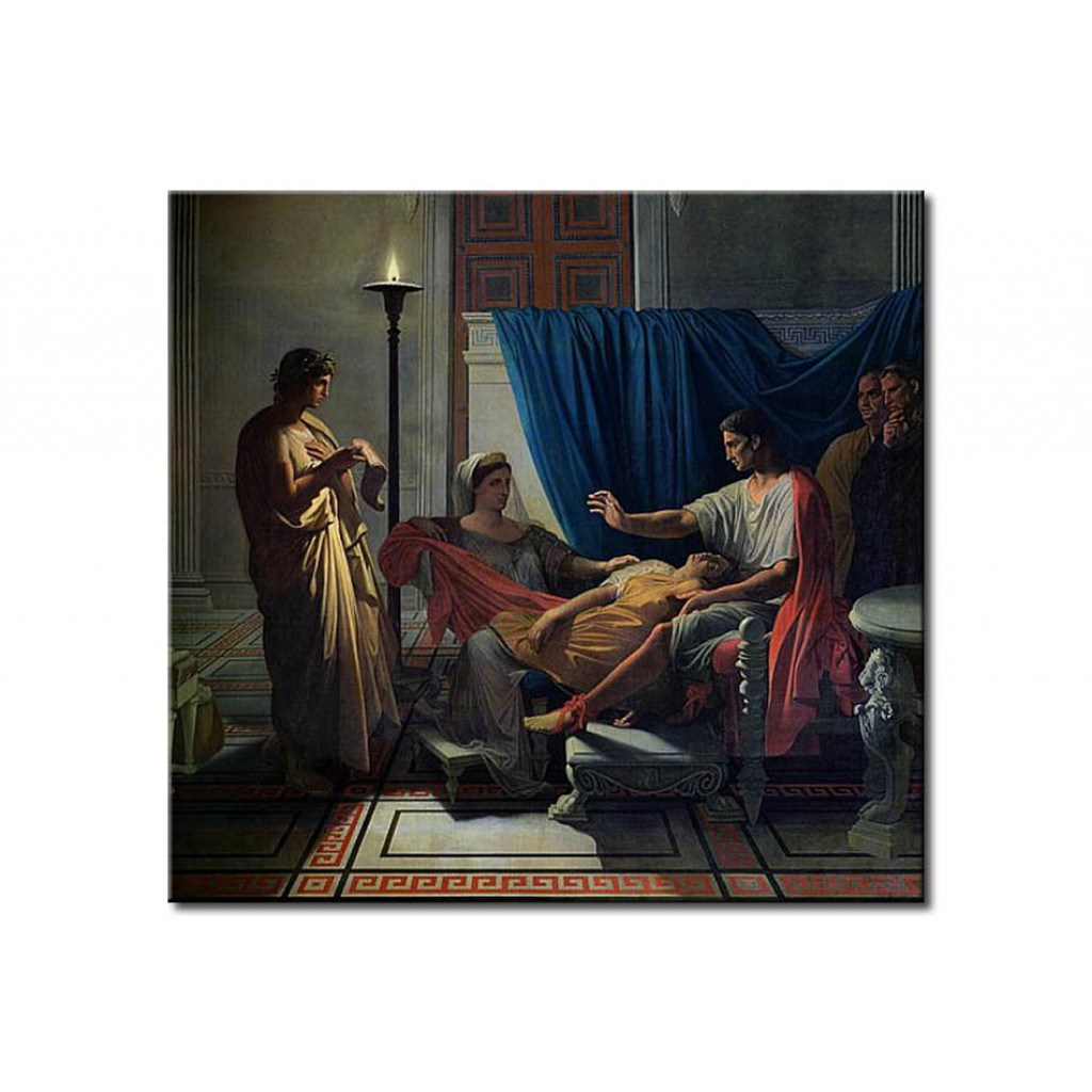Schilderij  Jean-Auguste-Dominique Ingres: Virgil Reading The Aeneid To Livia, Octavia And Augustus