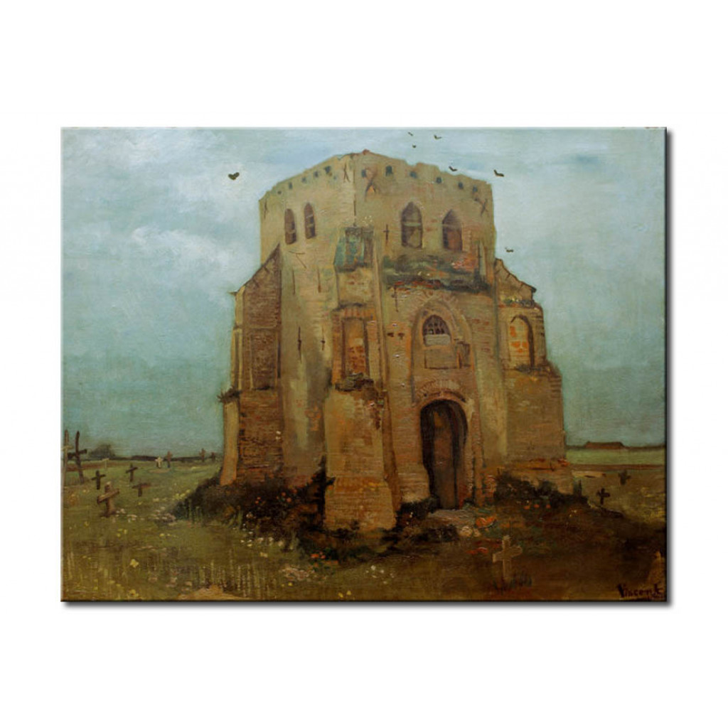 Schilderij  Vincent Van Gogh: The Old Church Tower At Nuenen