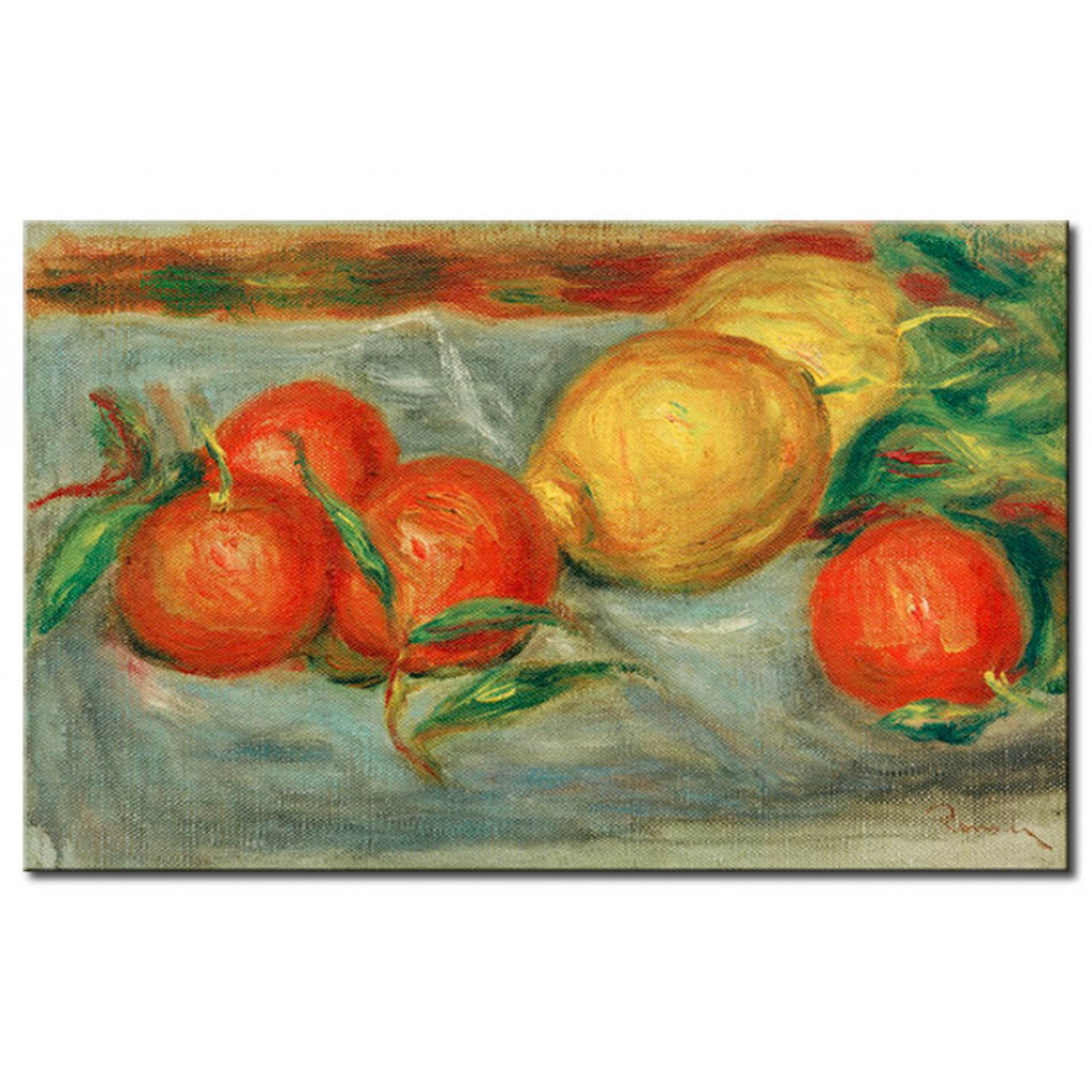 Schilderij  Pierre-Auguste Renoir: Stilleben Mit Zitrusfrüchten
