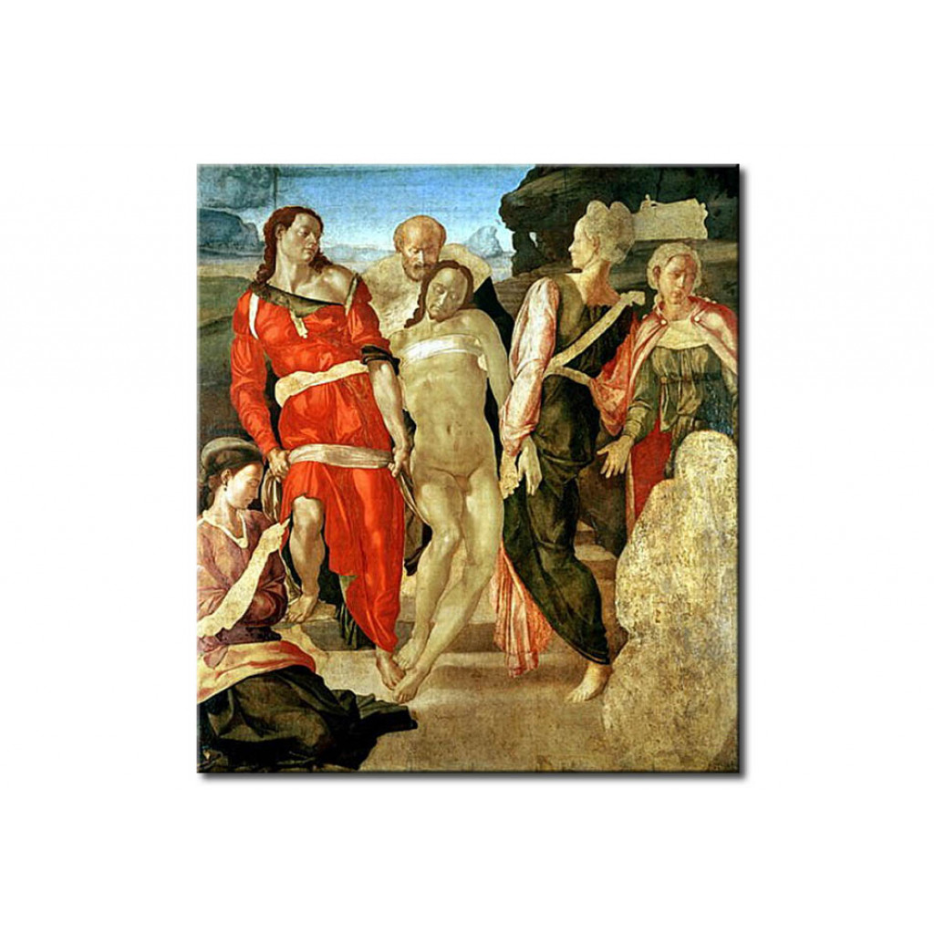 Schilderij  Michelangelo: The Entombment (unfinished)