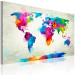 Bild auf Leinwand Map of the world - an explosion of colors 55451 additionalThumb 2