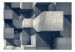 Fototapeta Betonowe miasto - futurystyczne tło 3D w geometryczne bryły z betonu 61051 additionalThumb 1