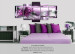 Tryck på akrylglas Purple Lilies [Glass] 93051 additionalThumb 5