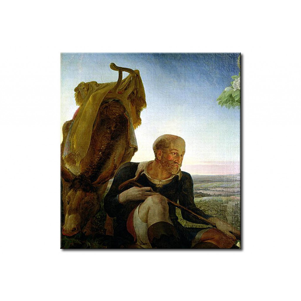Schilderij  Philipp Otto Runge: St Joseph From 'Rest On The Flight Into Egypt'