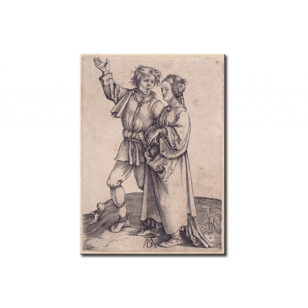 Schilderij  Albrecht Dürer: The Farmer And His Wife