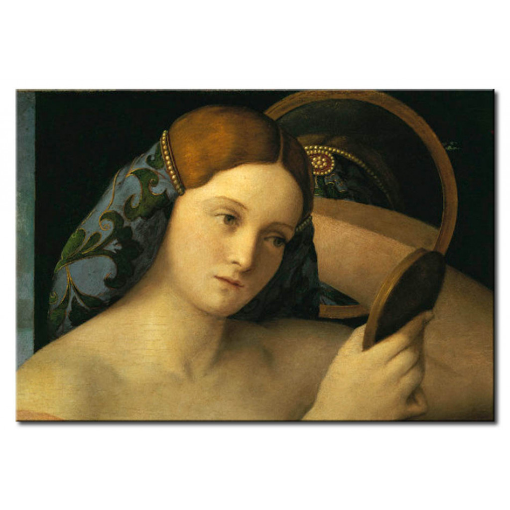 Schilderij  Giovanni Bellini: Young Woman At Her Toilet