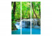 Parawan pokojowy Turkusowy wodospad [Room Dividers] japoński 138661 additionalThumb 3